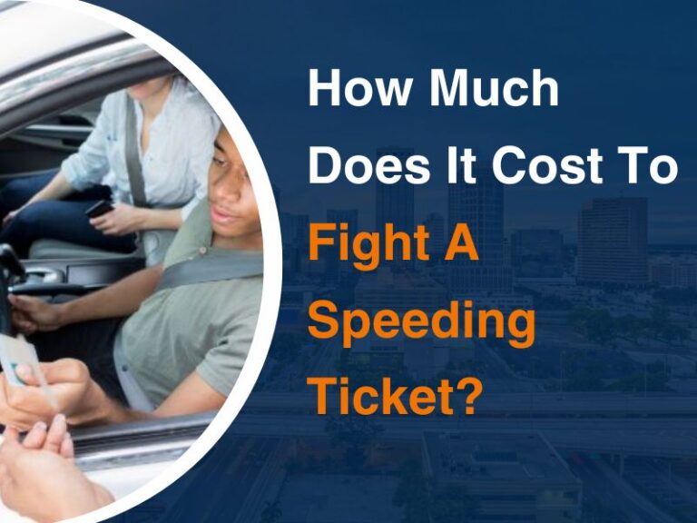 How Much Does It Cost To Fight A Speeding Ticket Sulte Law Firm